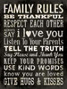 Family Rules - Black Poster Print by Stephanie Marrott - Item # VARPDXSM10370