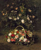 Roses In a Basket Beside a Rose Bush Poster Print by  Johan Laurents Jensen - Item # VARPDX268165