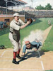 Baseball Play at the Plate Poster Print by Vintage Sports - Item # VARPDX376502