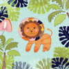 Jungle Lion Leaves Poster Print by Sara Berrenson - Item # VARPDXBER107