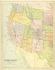 US Map West Poster Print by Gwendolyn Babbitt - Item # VARPDXBAB206