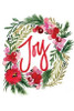 Joy Wreath Poster Print by Sara Berrenson - Item # VARPDXBER158