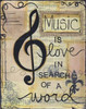 Music Is Love Poster Print by Monica Martin - Item # VARPDXMTN127