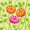 Zinnias II Poster Print by Patty Young - Item # VARPDXYNG128