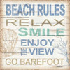 Beach Rules Sq Poster Print by Todd Williams - Item # VARPDXTWM341