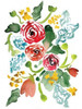 Red Floral Array I Poster Print by Sara Berrenson - Item # VARPDXBER148