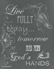 Live Fully Chalkboard Poster Print by Gwendolyn Babbitt - Item # VARPDXBAB214