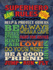 Superhero Rules Poster Print by N. Harbick - Item # VARPDXHRB300