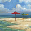 Umbrella Beachscape Sq. I Poster Print by Paul Brent - Item # VARPDXBNT866