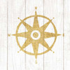 Beachscape IV Compass Gold Neutral Poster Print by Michael Mullan - Item # VARPDX23137