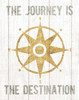Beachscape IV Compass Quote Gold Neutral Poster Print by Michael Mullan - Item # VARPDX23141