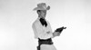 Side profile of a cowboy holding two pistols Poster Print - Item # VARSAL2558675