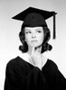 Pensive female graduate student Poster Print - Item # VARSAL255417652