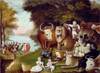 The Peaceable Kingdom  Edward Hicks  1780-1849  American  Worcester Art Museum  Worcester  Massachusetts Poster Print - Item # VARSAL900867