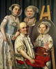 The Artist and his Family by Antoine Raspal   France  Arles  Musee des Beaux Arts Poster Print - Item # VARSAL11582079