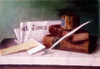 Still Life with Letter to Mr. Clark by William Michael Harnett  Poster Print - Item # VARSAL900111015