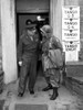 Digitally restored vintage World War II photo of General Dwight D. Eisenhower talking with General Matthew Ridgway at a headquarters in Germany. Poster Print - Item # VARPSTJPA100879M