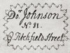 Dr. Samuel Johnson's Visiting Card. From The Strand Magazine Published 1897. PosterPrint - Item # VARDPI2220855