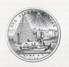 Masonic Seal Engraving From The Book The History Of Freemasonry Volume Iii Published By Thomas C. Jack London 1883 PosterPrint - Item # VARDPI1861676