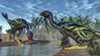 Two Caudipteryx dinosaurs drinking from a river next to Pachypteris and Onychiopsis plants Poster Print - Item # VARPSTEDV600287P