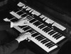 High angle view of a person's hands playing an organ Poster Print - Item # VARSAL25527499