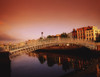 Ha'penny Bridge, River Liffey, Dublin, Co Dublin, Ireland; 19Th Century Bridge Over A River PosterPrint - Item # VARDPI1809233