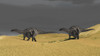 Dicraeosaurus walking across prehistoric grasslands Poster Print - Item # VARPSTKVA600115P