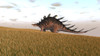 Kentrosaurus walking across a grassy field Poster Print - Item # VARPSTKVA600576P