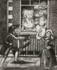 Two prostitutes look out of the window of an 18th century English brothel. From Illustrierte Sittengeschichte vom Mittelalter bis zur Gegenwart by Eduard Fuchs, published 1909. PosterPrint - Item # VARDPI2430746