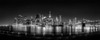Illuminated skylines at the waterfront, Manhattan, New York City, New York State, USA Poster Print - Item # VARPPI169369
