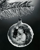Reflection of a boy with a puppy in a Christmas ornament Poster Print - Item # VARSAL2554476