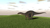 Dicraeosaurus walking across prehistoric grasslands Poster Print - Item # VARPSTKVA600114P
