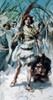 David Takes the Head of Goliath to Jerusalem  James Tissot  Jewish Museum  New York Poster Print - Item # VARSAL999402