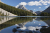 Mountain reflecting in lake with blue sky and clouds in kananaskis provincial park;Alberta canada PosterPrint - Item # VARDPI2183107