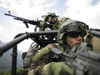 U.S. Special Forces on patrol in a special operation vehicle. Poster Print - Item # VARPSTTWE300019M