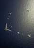 A U.S. Air Force B-52 Stratofortress aircraft leads a formation of aircraft Poster Print - Item # VARPSTSTK103731M