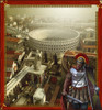 Roman legionnaire with a Roman city and coliseum. Poster Print - Item # VARPSTKRT100007M