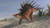 Kentrosaurus walking across a barren landscape Poster Print - Item # VARPSTKVA600287P