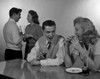 Two couples flirting in cafe Poster Print - Item # VARSAL2556150