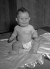 Baby boy sitting on bed Poster Print - Item # VARSAL2551498D