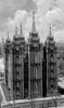 High angle view of a temple  Mormon Temple  Salt Lake City  Utah  USA Poster Print - Item # VARSAL25540159