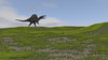 Spinosaurus walking across a grassy field Poster Print - Item # VARPSTKVA600516P