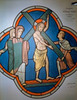Christ Carrying Cross  stained glass  12th Century Poster Print - Item # VARSAL9008292