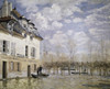 The Boat in the Flood  Port Marly  1876  Alfred  Sisley  Oil on canvas  Musee d' Orsay  Paris  France Poster Print - Item # VARSAL3804371522