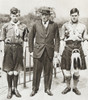 Sir Ernest Henry Shackleton Seen Here With The Two Boy Scouts, Norman Mooney (Left) And James William Slessor Marr (Right), Who Accompanied Him On The Shackleton PosterPrint - Item # VARDPI2220753