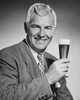 Portrait of a mature man holding a glass of beer Poster Print - Item # VARSAL2554228