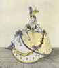 Lady in a ball gown at the English court, 1800. From Illustrierte Sittengeschichte vom Mittelalter bis zur Gegenwart by Eduard Fuchs, published 1909. PosterPrint - Item # VARDPI2430209