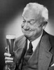 Close-up of a senior man holding a glass of beer Poster Print - Item # VARSAL2554224