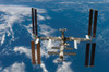 June 19, 2007 - The International Space Station backdropped by a blue and white part of Earth Poster Print - Item # VARPSTSTK201634S