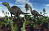 A pair of herbivorous Camptosaurus dinosaurs from the Jurassic Period Poster Print - Item # VARPSTMAS100596P